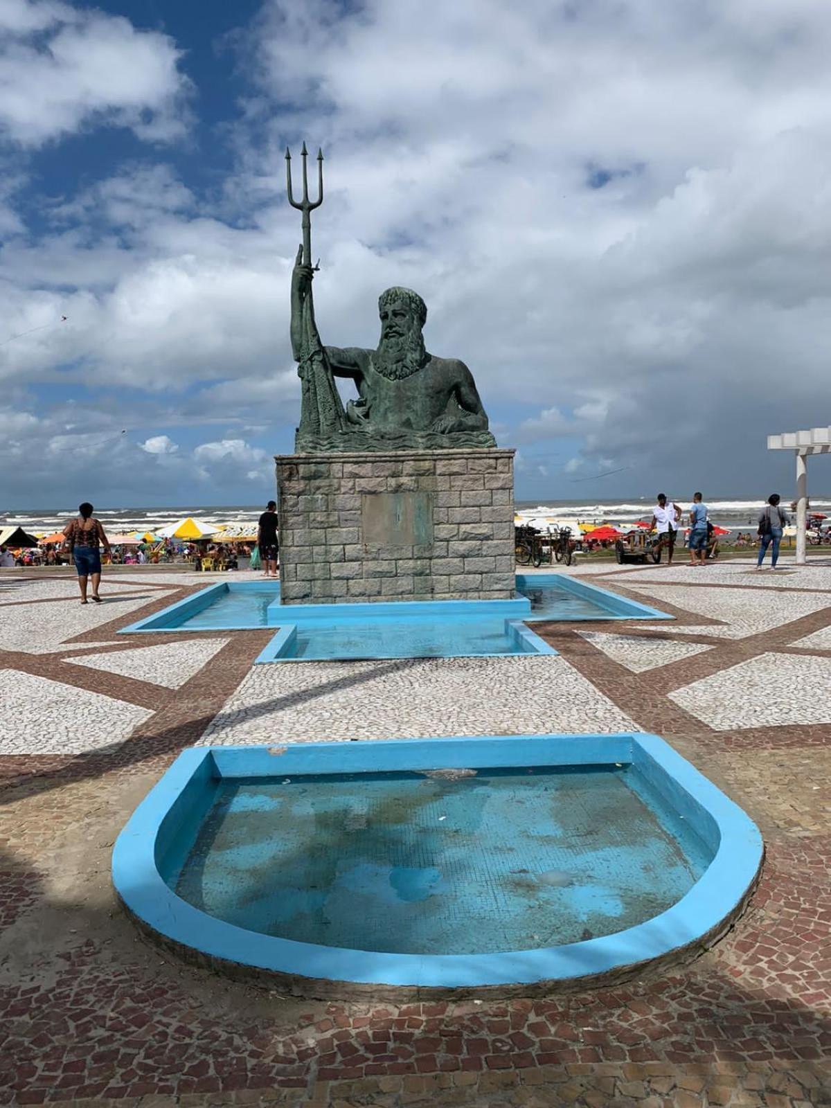Apartamento Frente Ao Mar Com Varanda E Piscina 大普拉亚 外观 照片