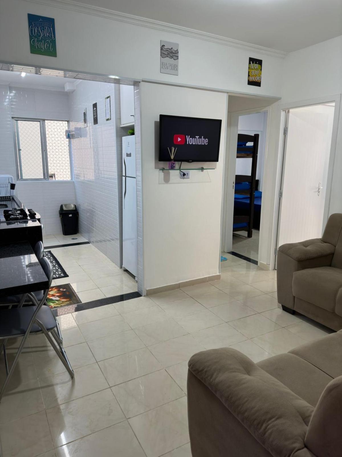Apartamento Frente Ao Mar Com Varanda E Piscina 大普拉亚 外观 照片
